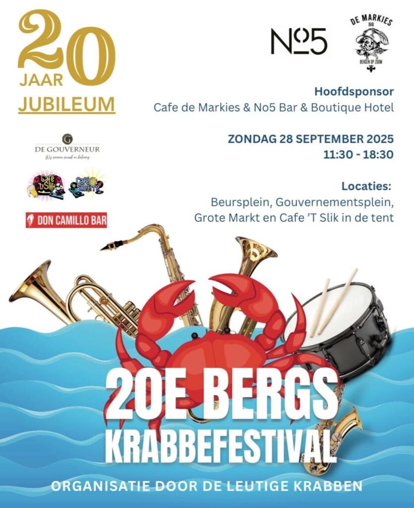 20e Bergs Krabbenfestival poster promotie - Bergen op Zoom