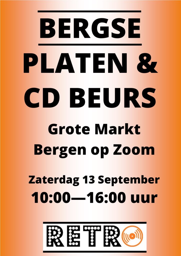 Bergse platen en cd beurs poster - Bergen op Zoom