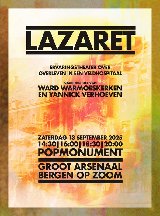 Affiche voor theaterstuk Lazaret - Bergen op Zoom
