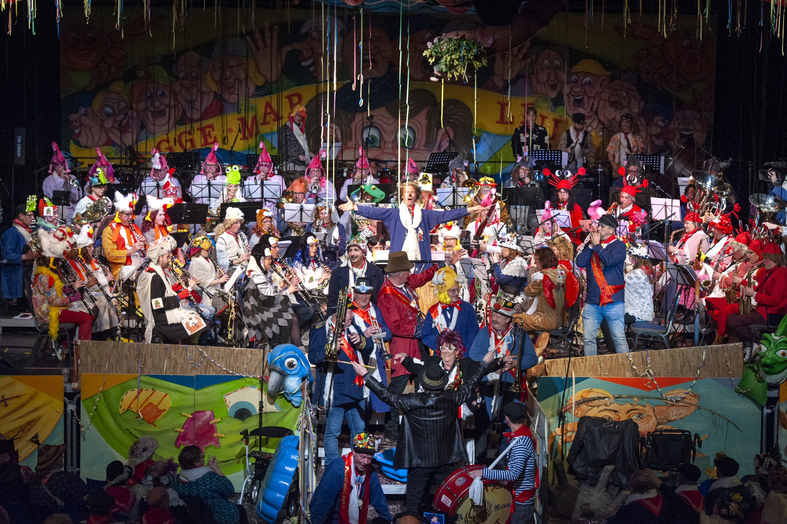 Carnavalsviering in kleurrijke kostuums en muziek  - Bergen op Zoom
