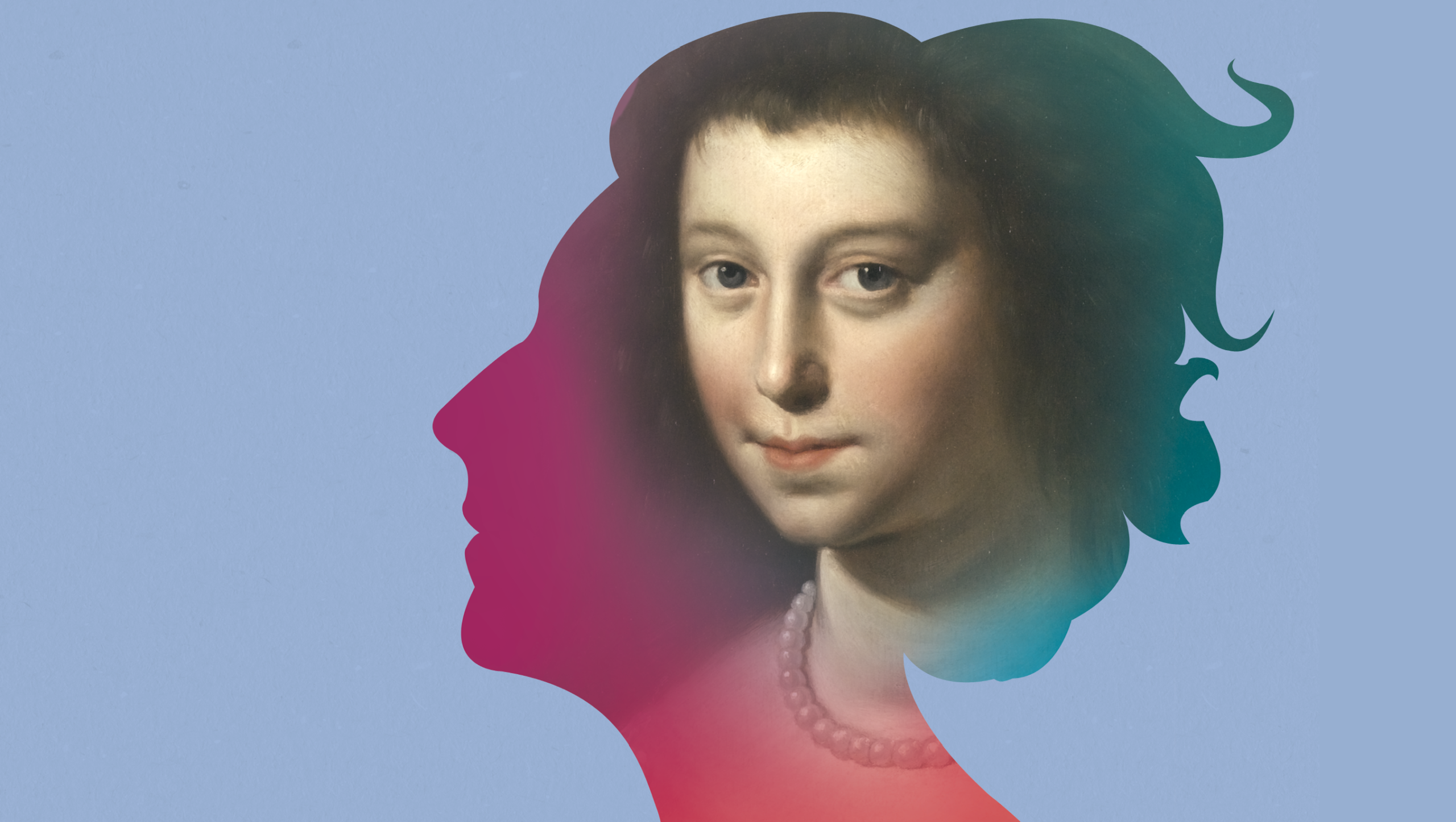 Portret van vrouw met kleurrijke achtergrond - Bergen op Zoom